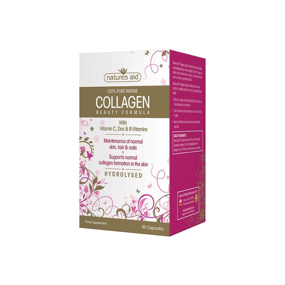 Natures Aid Collagen Beauty with Vitamin C Zinc & B-Vitamins 